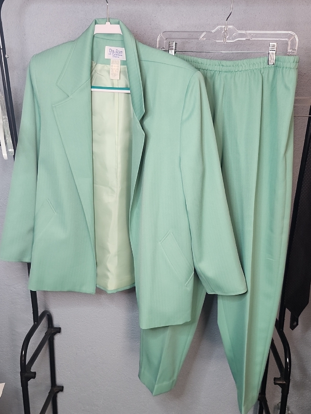 Mint Green Pantsuit Jacket & Trousers